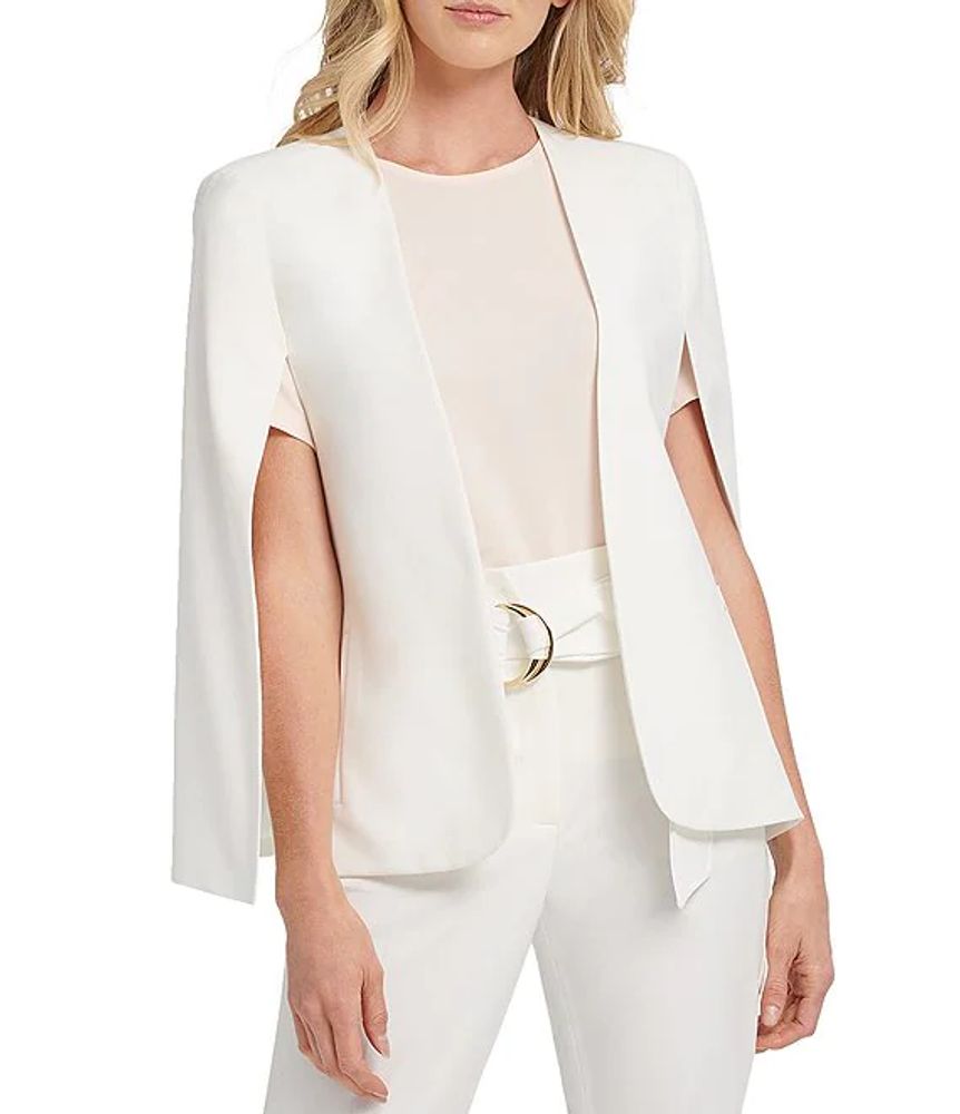 DKNY Split Sleeve Open Front Cape Jacket | Alexandria Mall