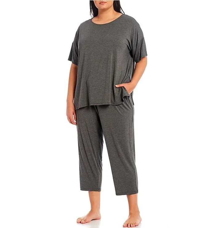 Donna Karan Plus Solid Basic Jersey Knit Drawstring Coordinating