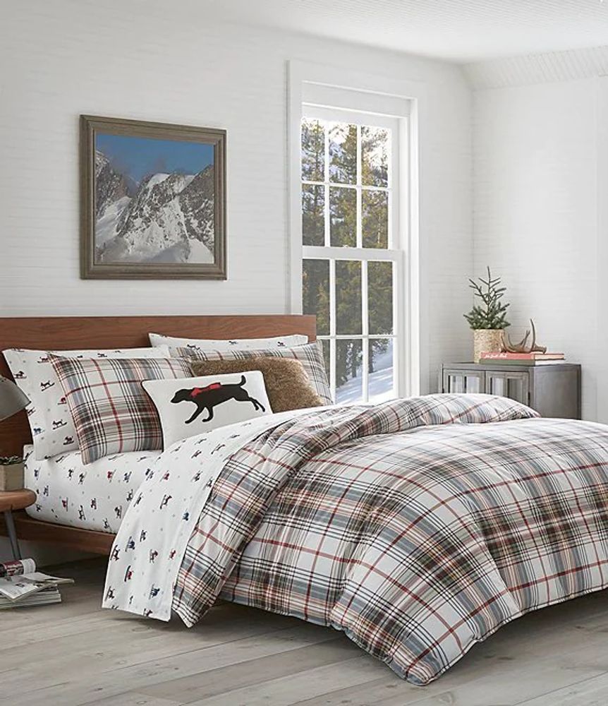 Eddie Bauer Classic Red Plaid Comforter Mini Set Alexandria Mall