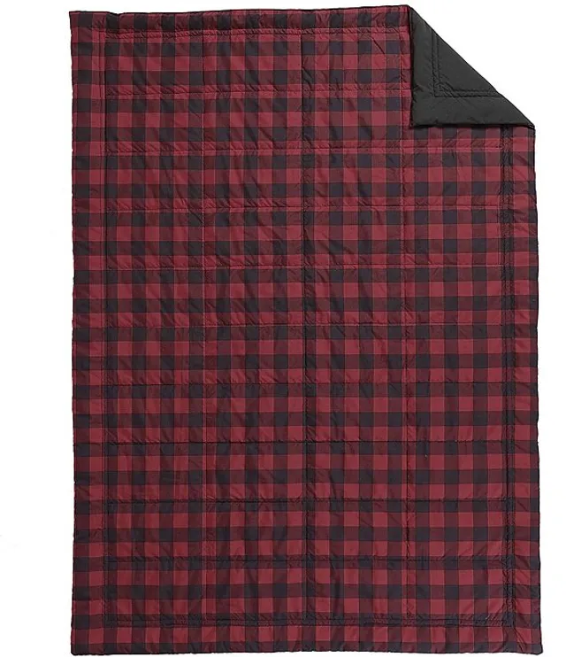 Eddie bauer mountain plaid sherpa blanket top