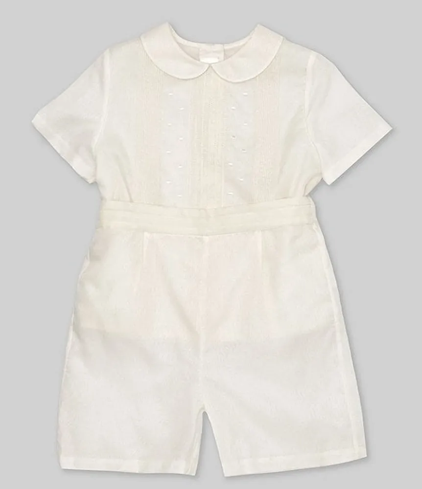 Edgehill Collection Little Boy 2T 4T Peter Pan Collar Short Sleeve