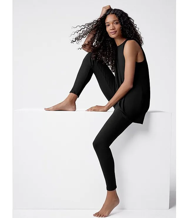 Eileen Fisher Tencel Organic Cotton Knit Jersey High Waisted Slim