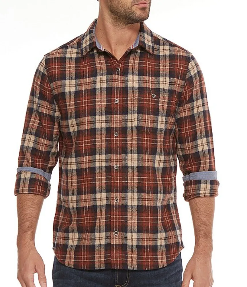 Flag and Anthem Long Sleeve Milroy Plaid Flannel Shirt