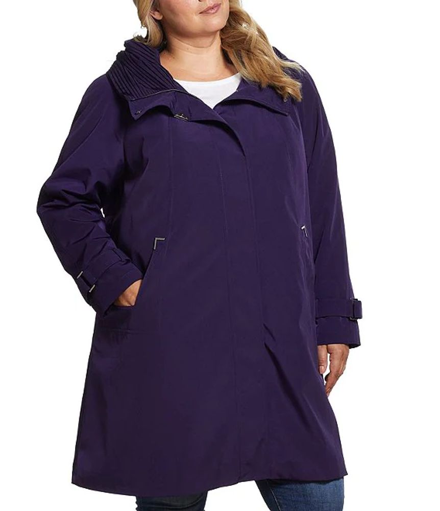 Dillards plus online size raincoats