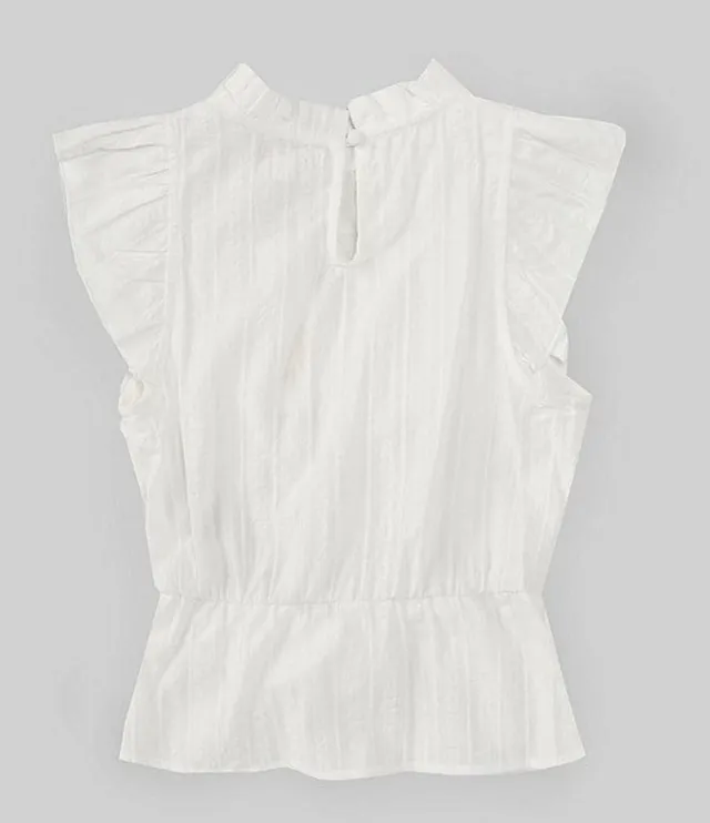 GB Girls Big 7 16 Ruffle Cap Sleeve Peasant Blouse Pueblo Mall