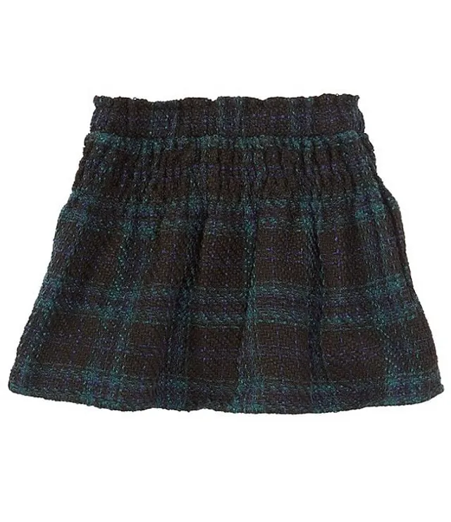 GB Little Girls 2T 6X Smocked Waist Plaid Skirt CoolSprings Galleria