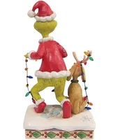 Jim Shore - Grinch & Max Light-Up Wreath