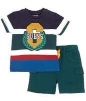 Guess striped drawstring shorts shop