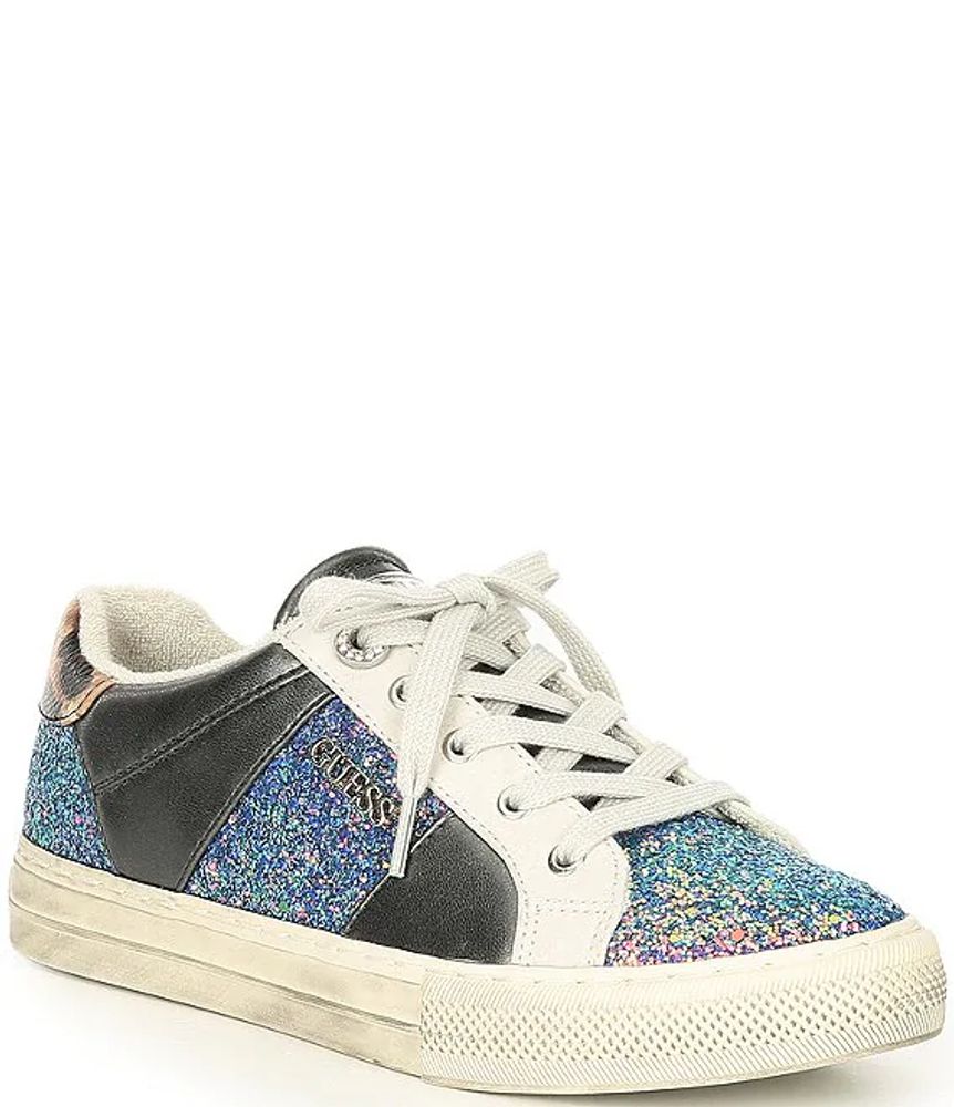 Guess Loven3 Mermaid Sparkle Iridescent Glitter Lace-Up Sneakers ...
