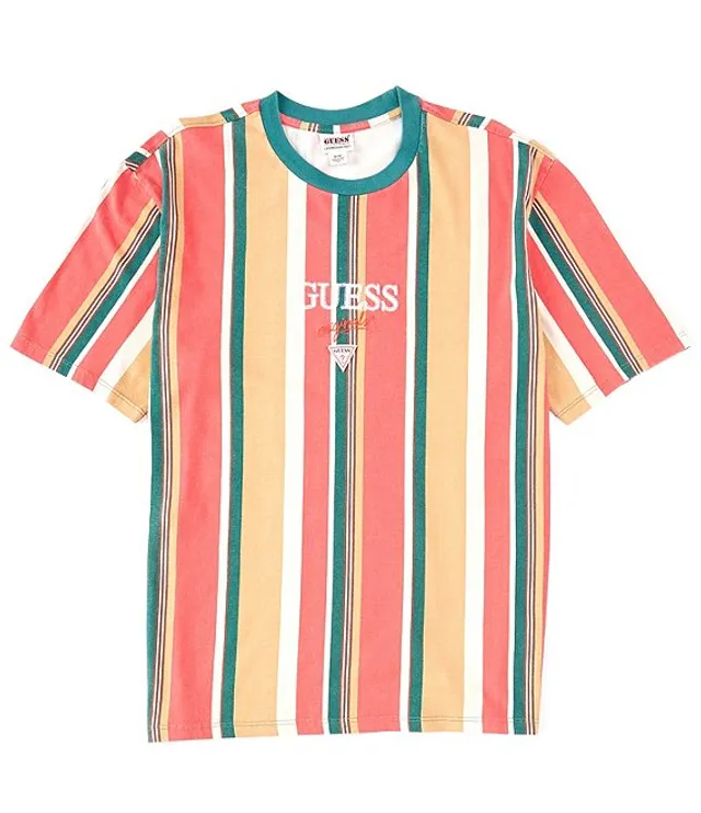 Guess vertical stripe hot sale tee