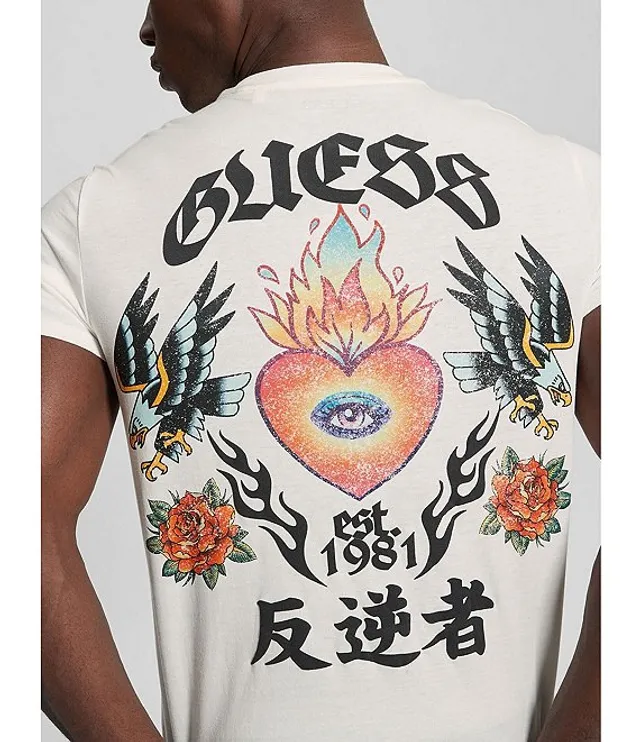 Guess eagle t shirt top
