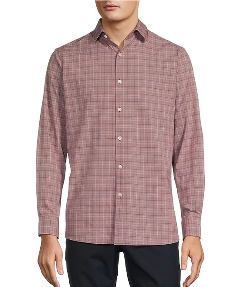 Hart Schaffner Marx Luxury Performance Long Sleeve Spread Collar