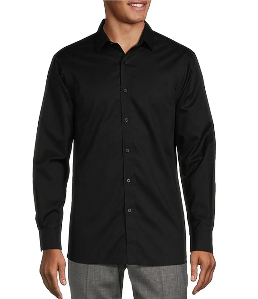 Hart Schaffner Marx State Street Essentials Solid Spread Collar