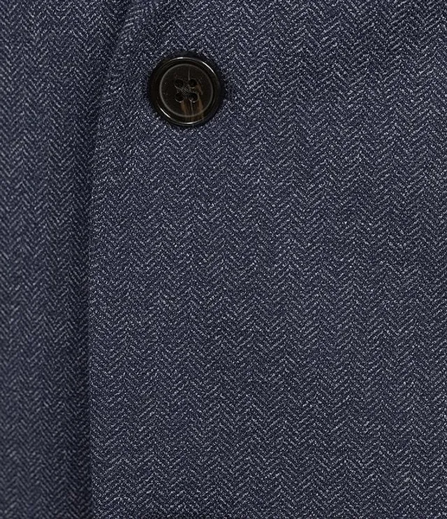 Hickey Freeman Classic Fit Herringbone Knit Pattern Sport Coat