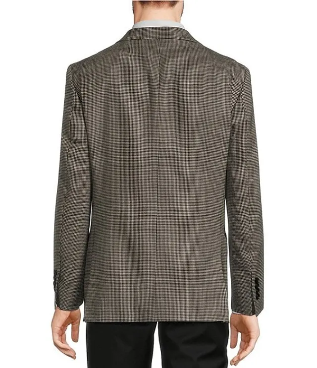 Hickey Freeman Classic Fit Houndstooth Pattern Sport Coat