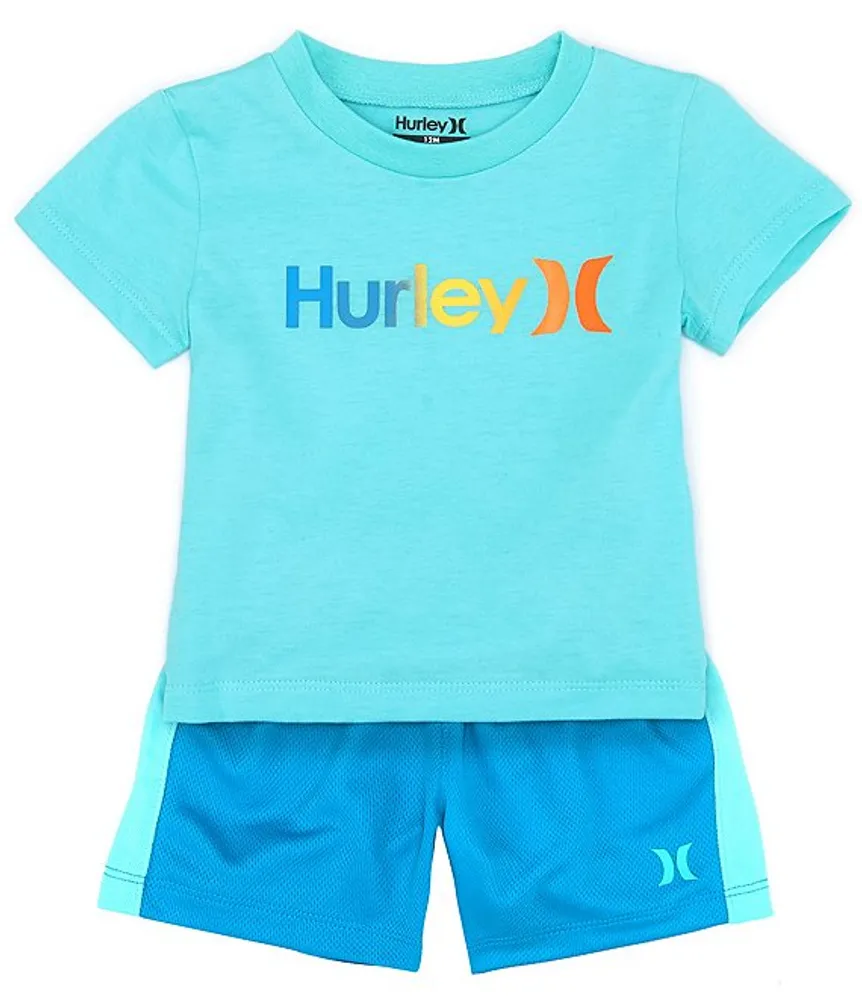 Hurley Baby Boys 12 24 Months Short Sleeve Gradient Logo Jersey