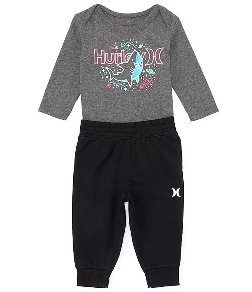 Hurley Baby Boys Newborn 9 Months Shark Constellation Long Sleeve