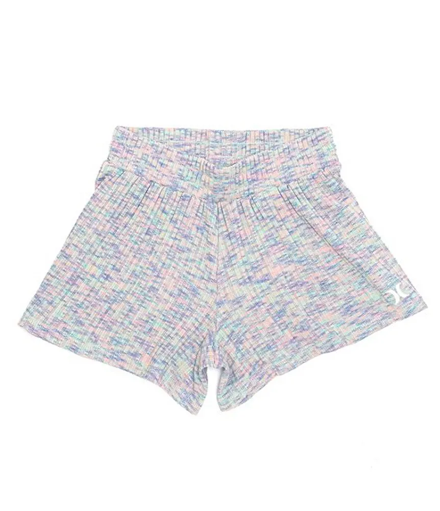 Hurley Big Girls 7 16 Space Dyed High Waisted Short CoolSprings