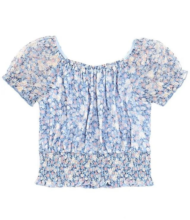 Dillards plus size discount peasant tops