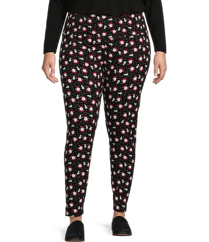 Intro Plus Love The Fit Santa Print Leggings Pueblo Mall