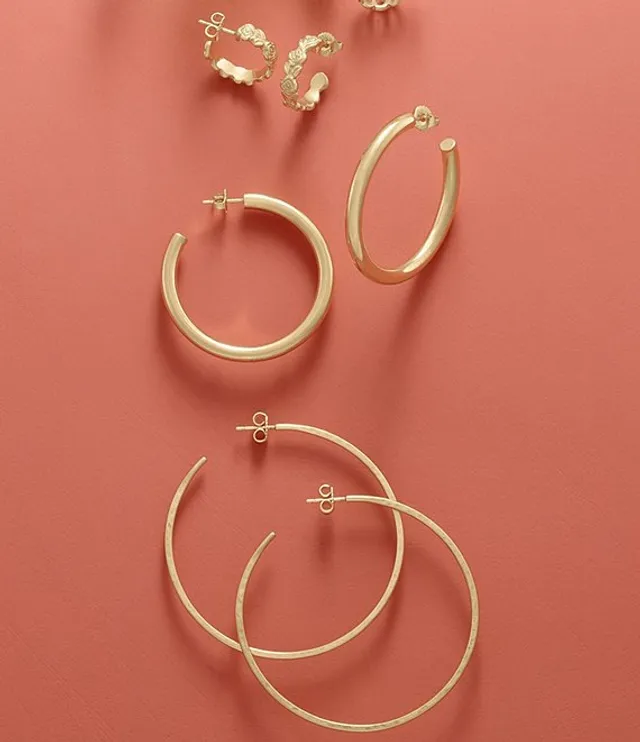 James avery discount gold hoop earrings