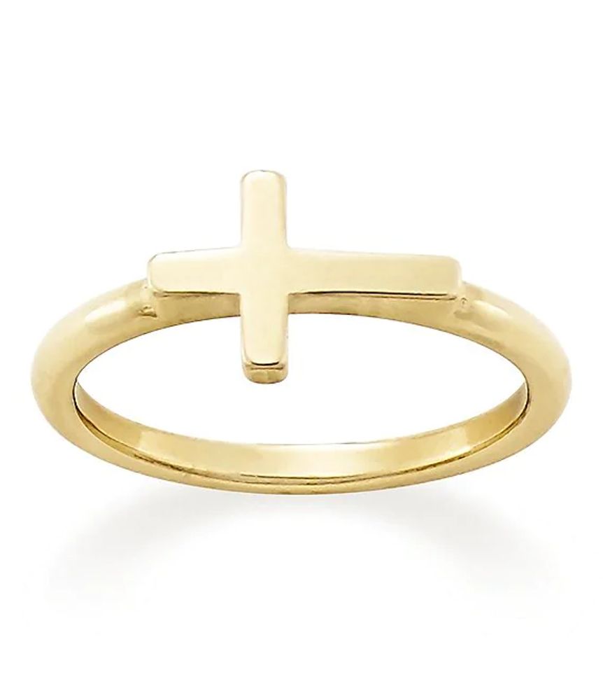 James Avery 14K Gold Horizon Cross Ring Hamilton Place