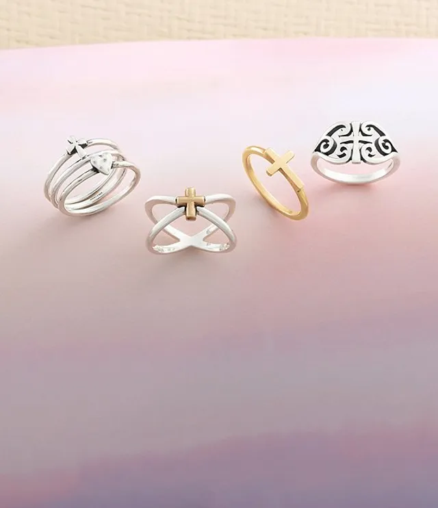 James Avery 14K Gold Horizon Cross Ring Hamilton Place