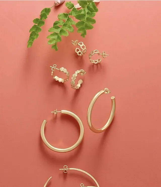 James avery top small hoop earrings