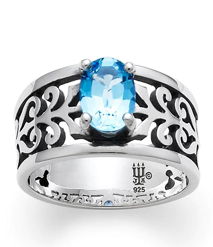 James avery discount blue topaz earrings