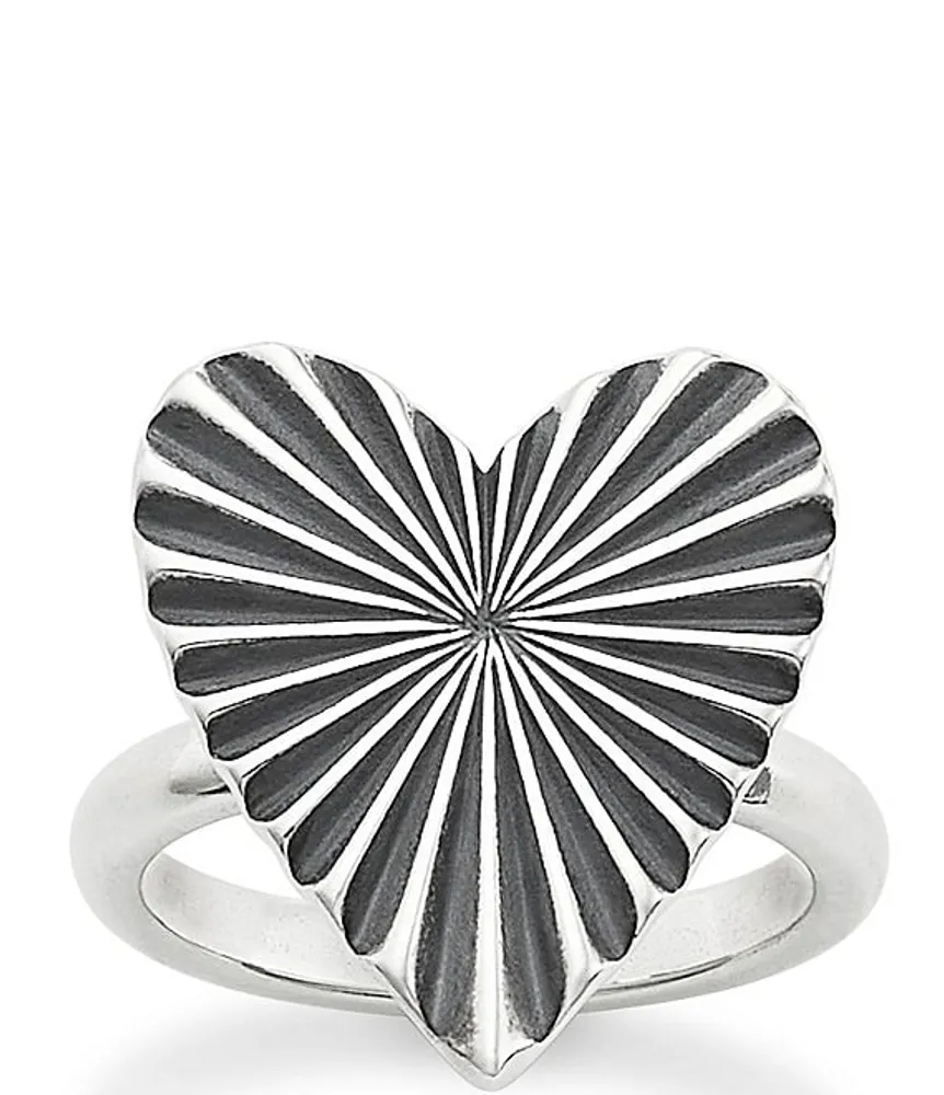 James avery heart on sale ring with cross