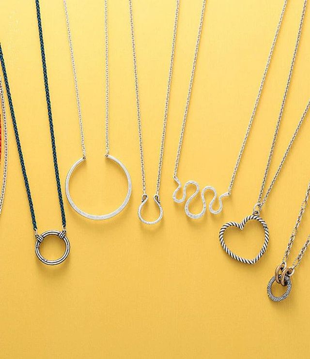 James avery on sale charm holder necklace