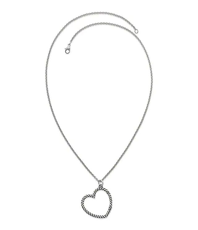 James Avery Changeable Heart Charm Holder Necklace Hamilton Place