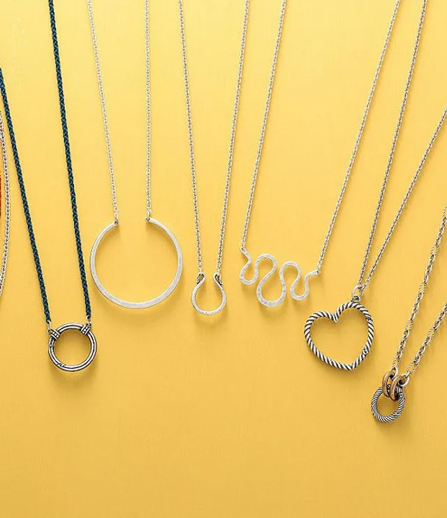 Changeable sales charm necklace