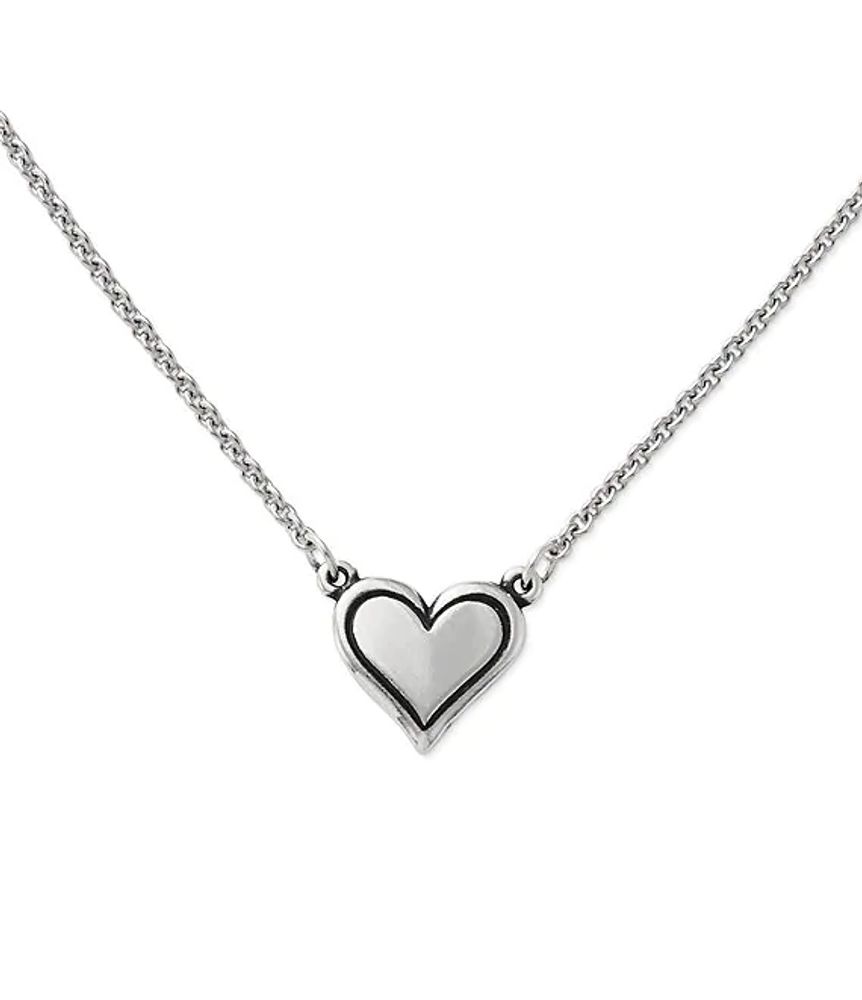 James avery heart 2025 necklace with diamond