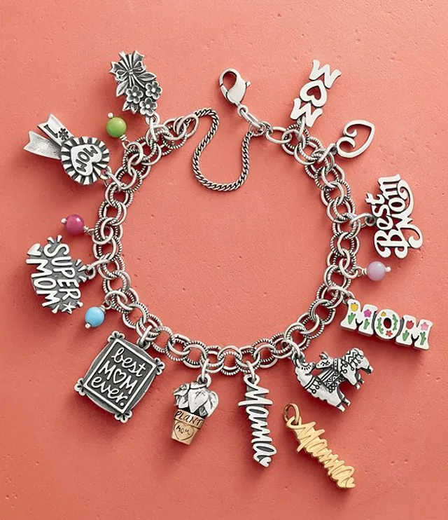 James avery double link charm bracelet sale