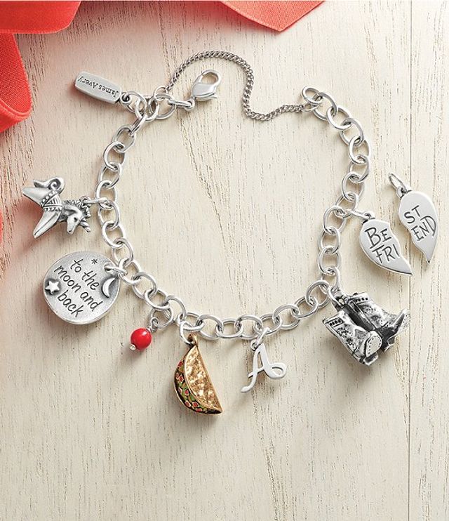 Forged link charm outlet bracelet