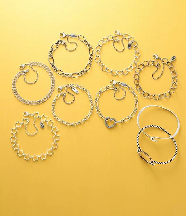 James Avery Light Double Curb Charm Bracelet Pueblo Mall