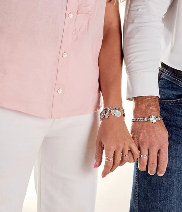 James avery light cheap double curb bracelet