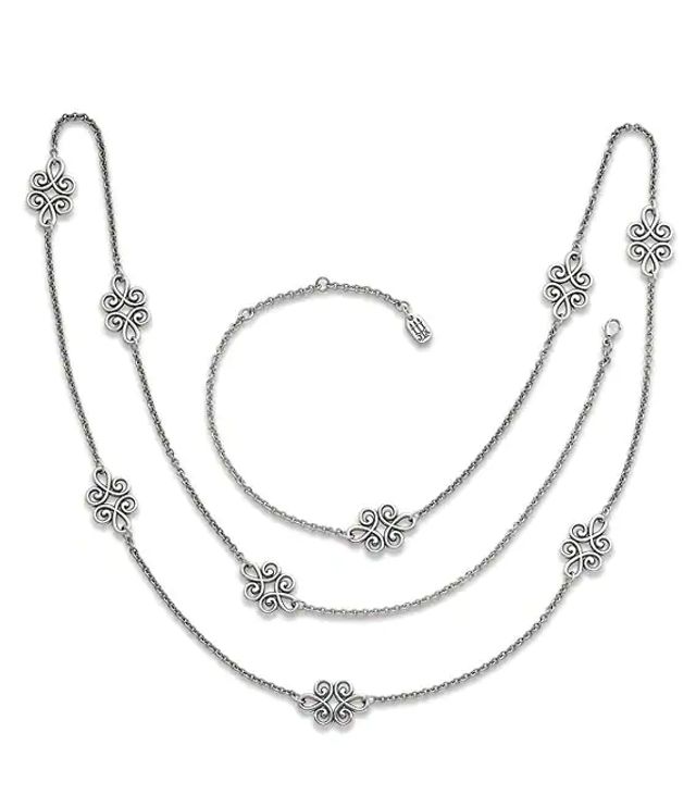 james avery linked swirls necklace