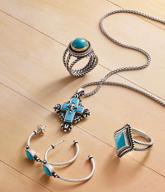 James Avery Marjan Sterling Silver Turquoise Ring Hamilton Place