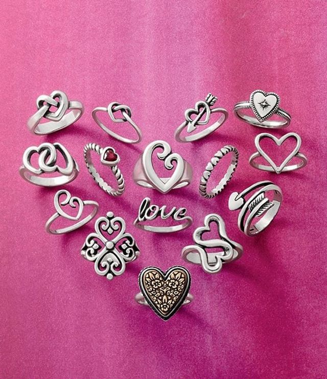 James Avery Sterling Silver Adorned Hearts Ring Hamilton Place