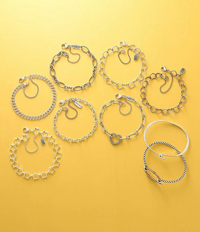 James avery connected discount hearts charm bracelet