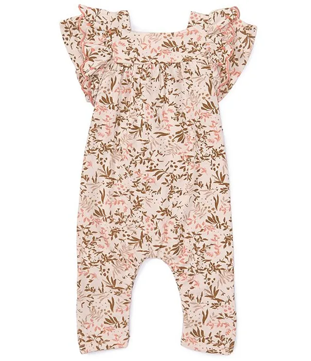 Jessica Simpson Baby Girls Newborn 9 Months Flutter Sleeve Floral