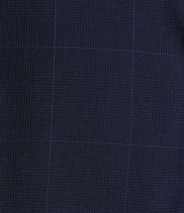 John Varvatos Bleecker Fancy Windowpane Plaid Slim Fit 2 Piece
