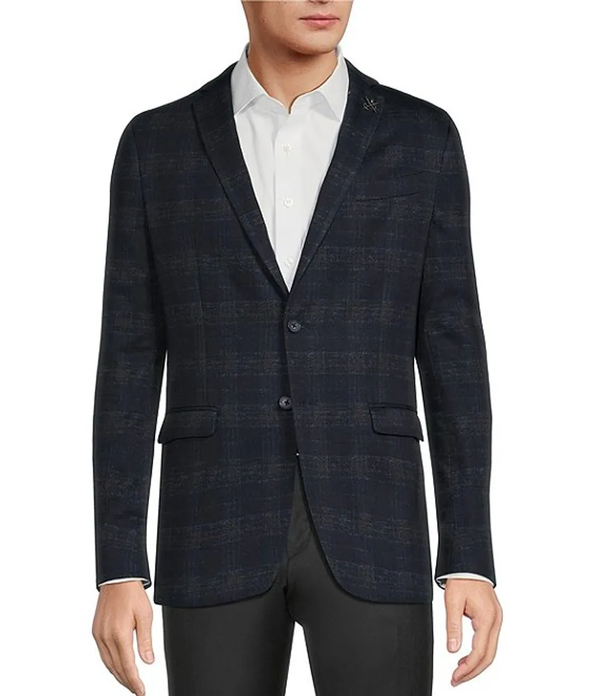 John Varvatos Slim Fit Plaid Pattern Sport Coat Hamilton Place