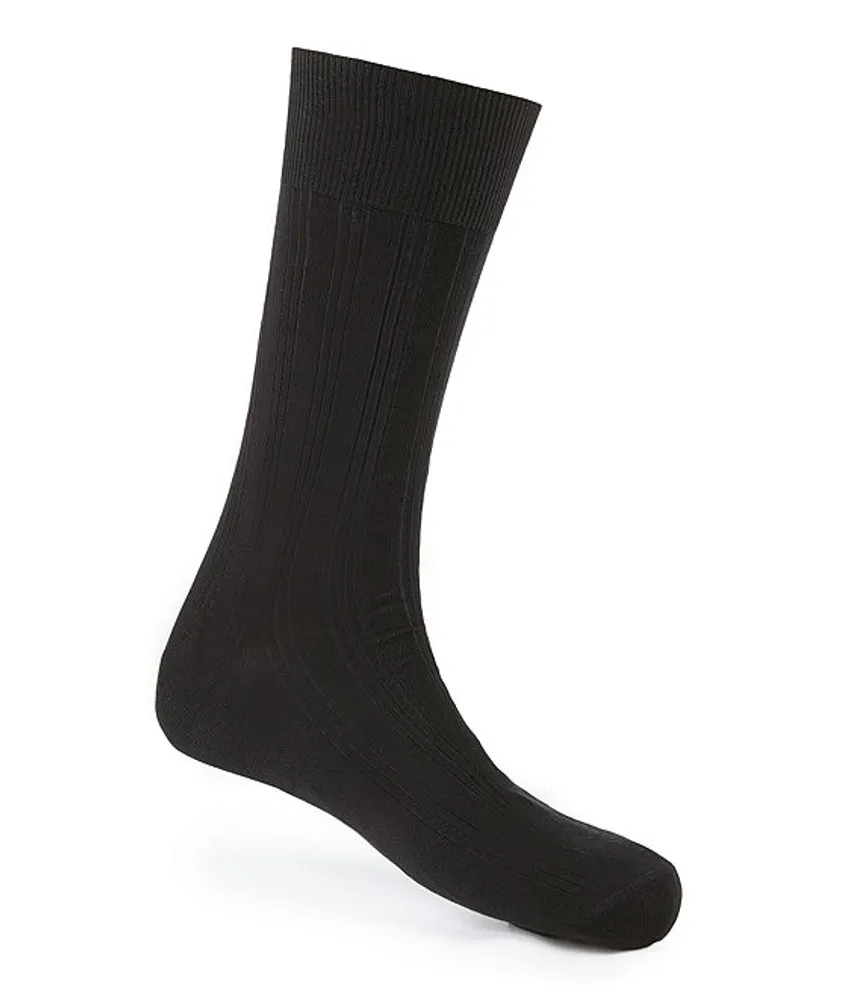 Johnston Murphy Cotton Blend Ribbed Dress Socks CoolSprings