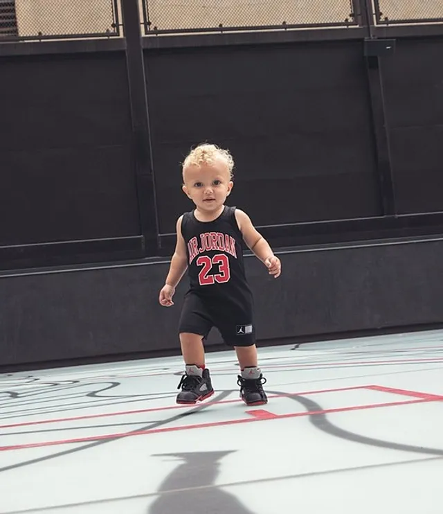 Jordan Baby Boys Newborn 24 Months Air Jersey Romper Hamilton Place