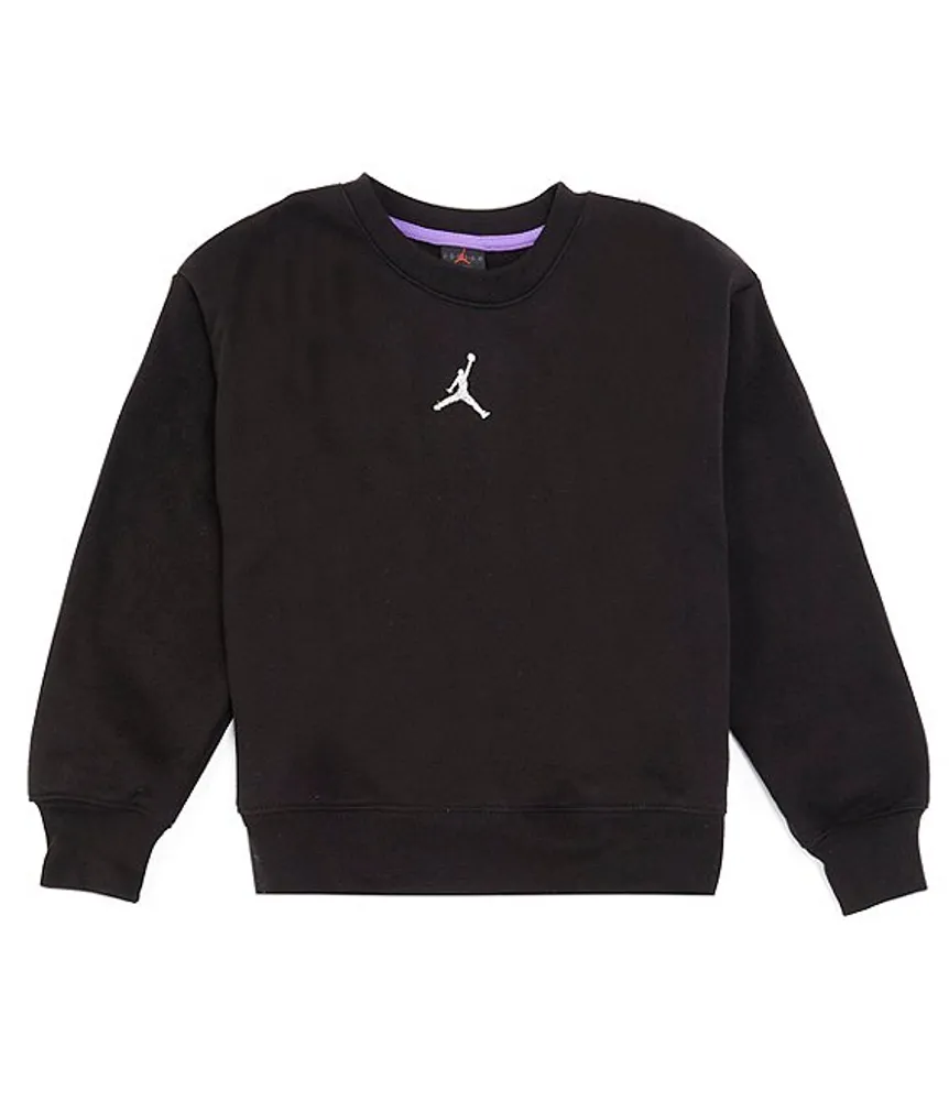 Jordan Big Girls 7 16 Jumpman ICON Play Fleece Lined Crewneck