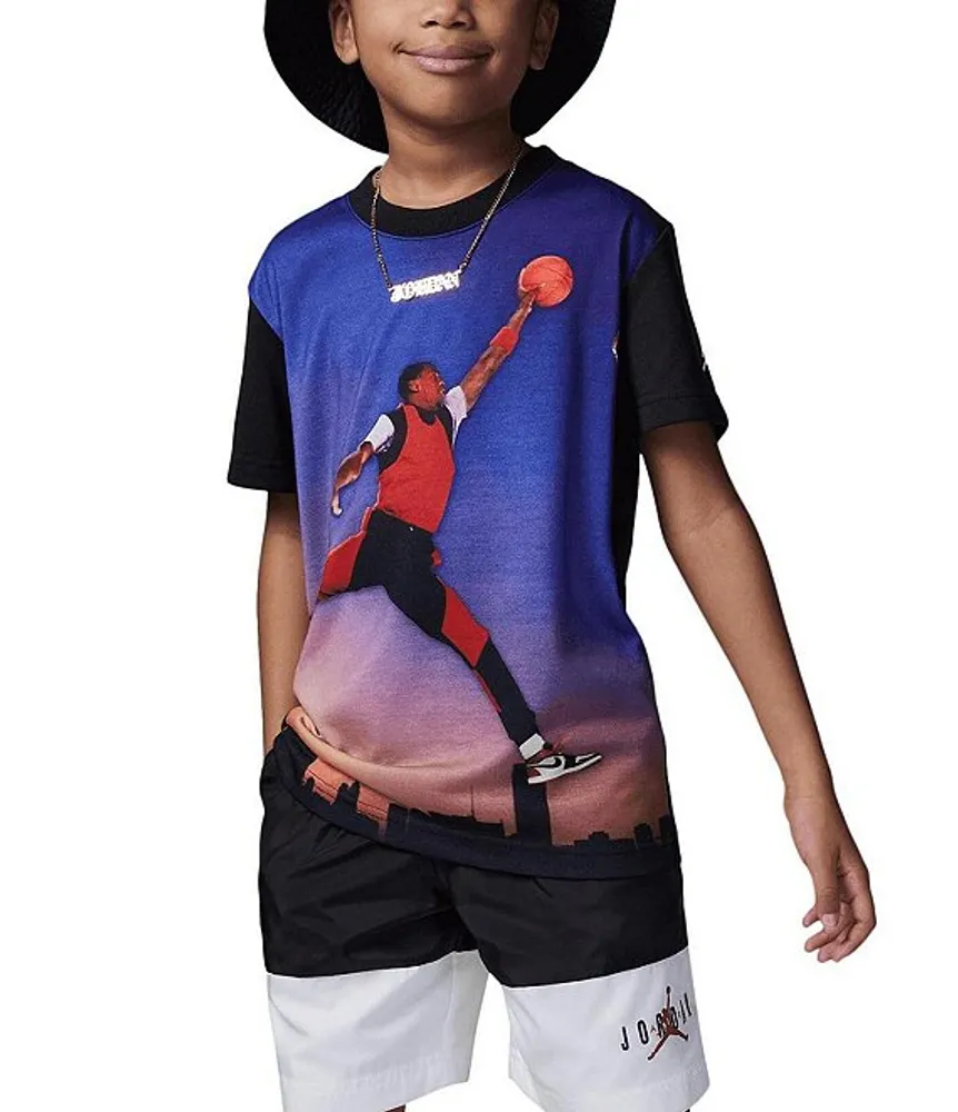 Boys purple hotsell jordan shirt
