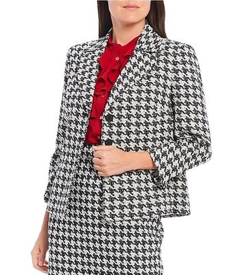 Ali Miles Plus Geo Jacquard Knit Button Front Jacket | Green Tree Mall